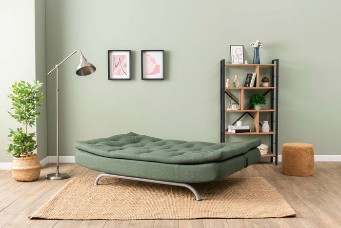 Atelier Del Sofa Rivo - Sofá-Cama de 3 Plazas Verde